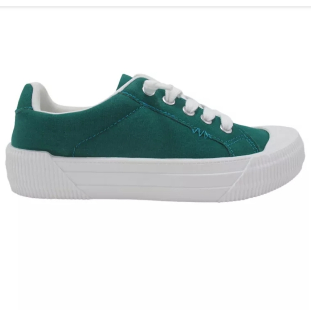 Jellypop Energy Green Canvas Sneakers NIB Size 8